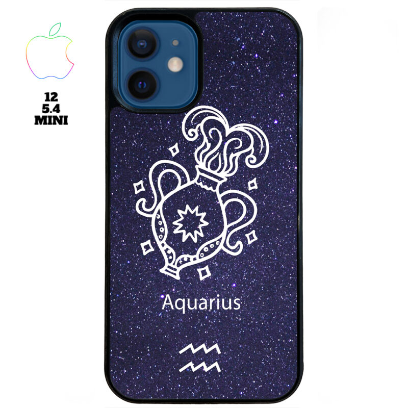 Aquarius Zodiac Stars Apple iPhone Case Apple iPhone 12 5 4 Mini Phone Case Phone Case Cover