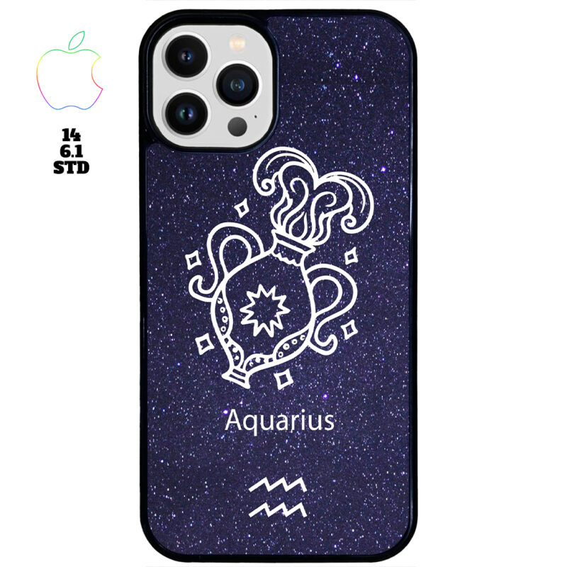 Aquarius Zodiac Stars Apple iPhone Case Apple iPhone 14 6.1 STD Phone Case Phone Case Cover