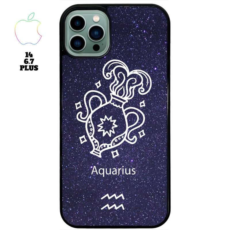 Aquarius Zodiac Stars Apple iPhone Case Apple iPhone 14 6.7 Plus Phone Case Phone Case Cover