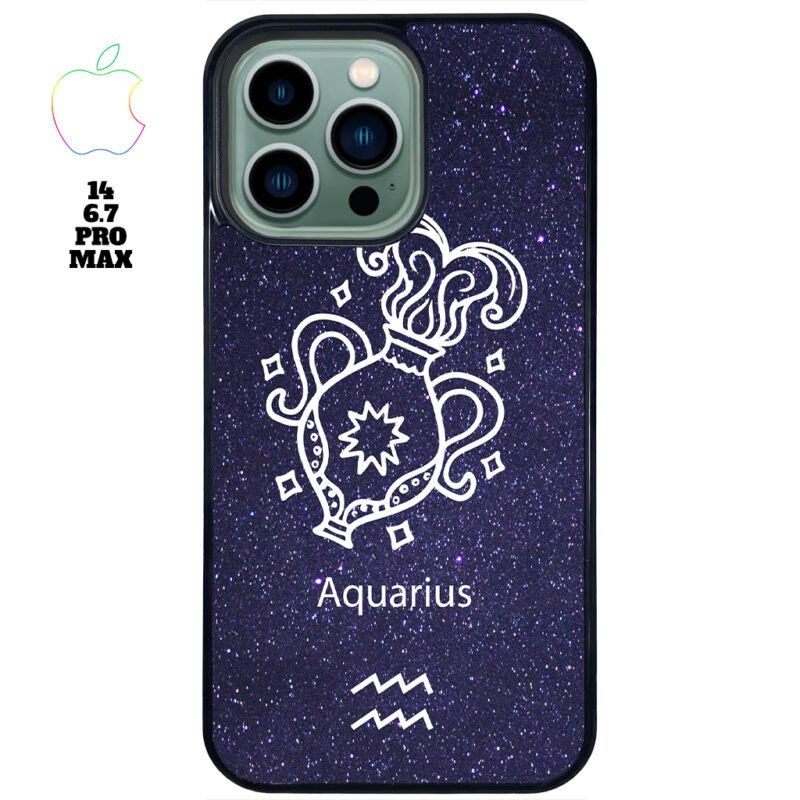 Aquarius Zodiac Stars Apple iPhone Case Apple iPhone 14 6.7 Pro Max Phone Case Phone Case Cover