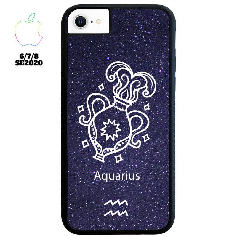 Aquarius Zodiac Stars Apple iPhone Case Apple iPhone 6 7 8 SE 2020 Phone Case Phone Case Cover