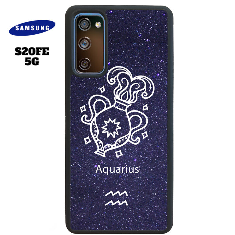 Aquarius Zodiac Stars Phone Case Samsung Galaxy S20 FE 5G Phone Case Cover