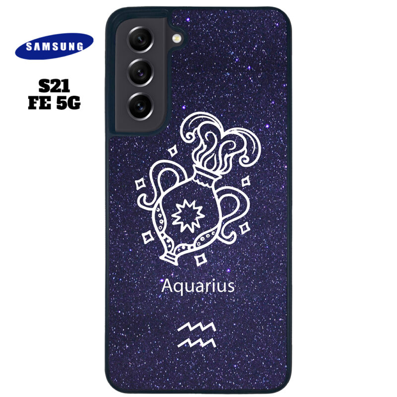Aquarius Zodiac Stars Phone Case Samsung Galaxy S21 FE 5G Phone Case Cover