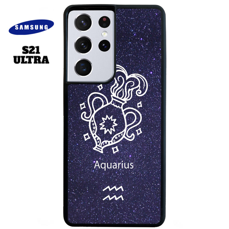 Aquarius Zodiac Stars Phone Case Samsung Galaxy S21 Ultra Phone Case Cover