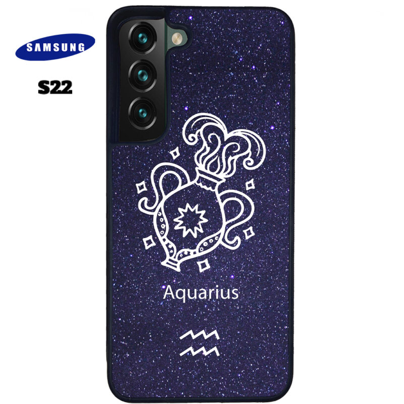 Aquarius Zodiac Stars Phone Case Samsung Galaxy S22 Phone Case Cover