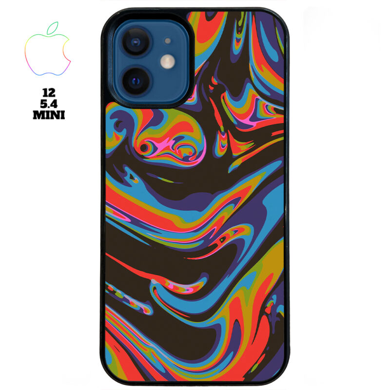 Colourful Swirl Apple iPhone Case Apple iPhone 12 5 4 Mini Phone Case Phone Case Cover