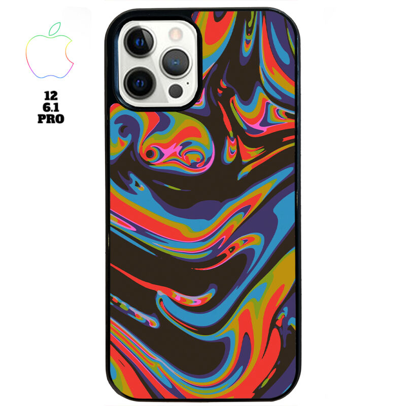 Colourful Swirl Apple iPhone Case Apple iPhone 12 6 1 Pro Phone Case Phone Case Cover