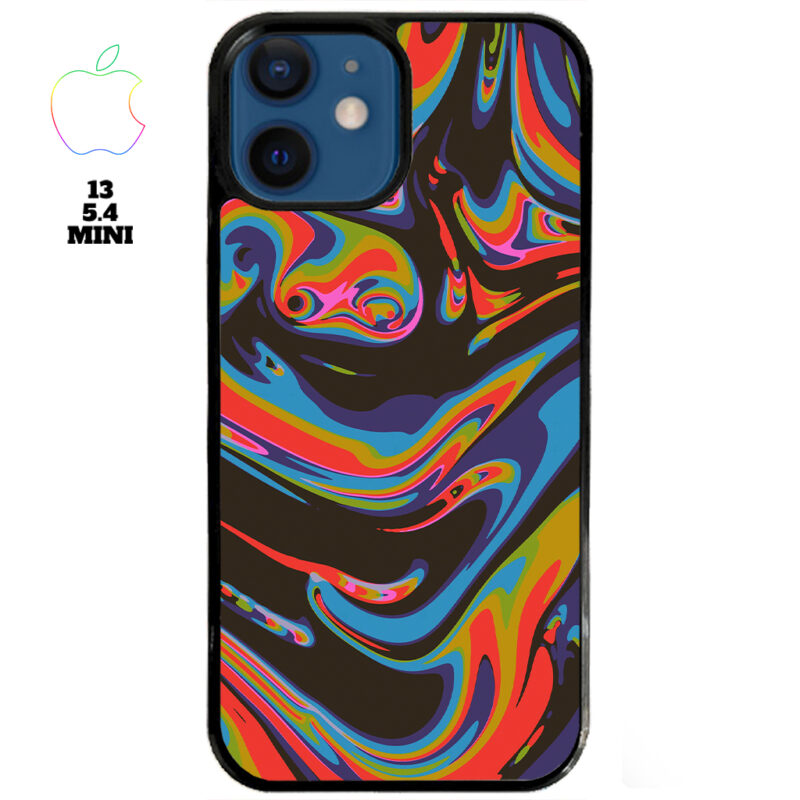 Colourful Swirl Apple iPhone Case Apple iPhone 13 5 4 Mini Phone Case Phone Case Cover