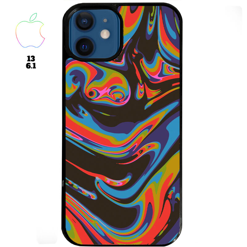 Colourful Swirl Apple iPhone Case Apple iPhone 13 6.1 Phone Case Phone Case Cover