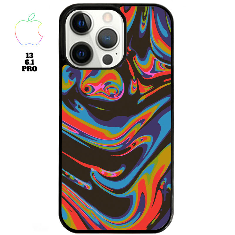 Colourful Swirl Apple iPhone Case Apple iPhone 13 6.1 Pro Phone Case Phone Case Cover