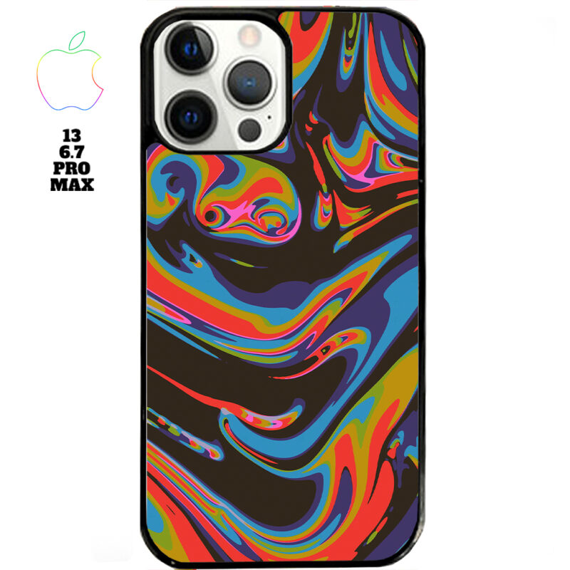 Colourful Swirl Apple iPhone Case Apple iPhone 13 6.7 Pro Max Phone Case Phone Case Cover