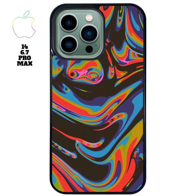 Colourful Swirl Apple iPhone Case Apple iPhone 14 6.7 Pro Max Phone Case Phone Case Cover