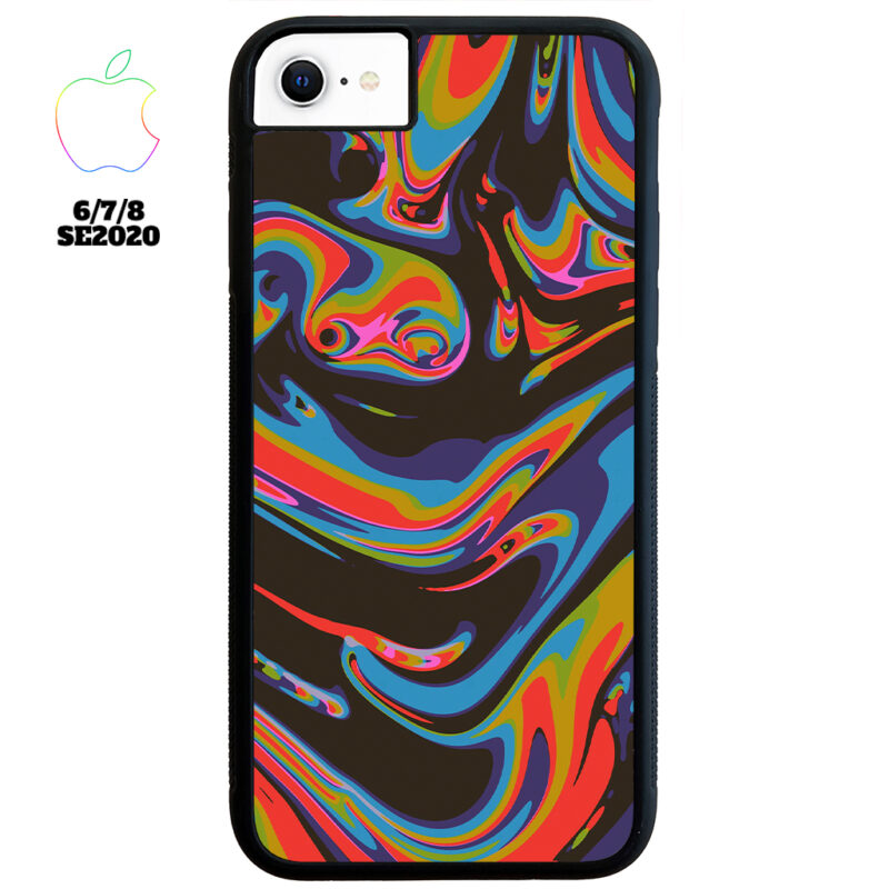 Colourful Swirl Apple iPhone Case Apple iPhone 6 7 8 SE 2020 Phone Case Phone Case Cover