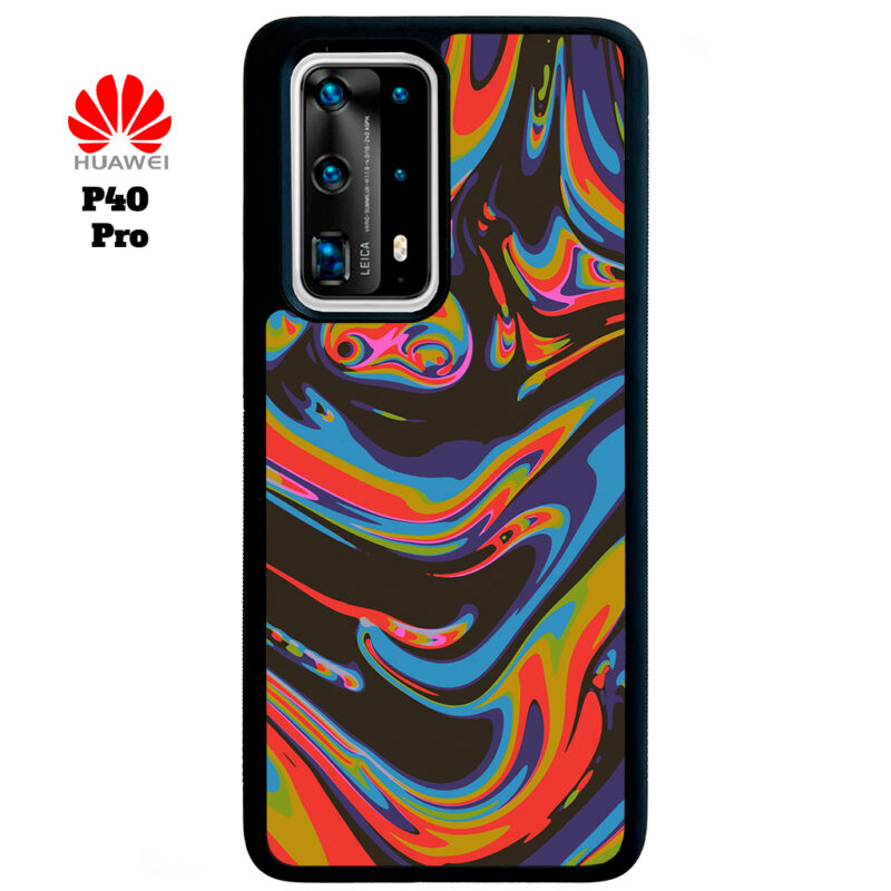 Colourful Swirl Phone Case Huawei P40 Pro Phone Case Cover