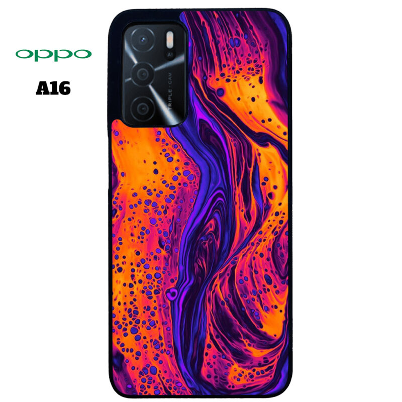 Lava Pour Phone Case Oppo A16 Phone Case Cover