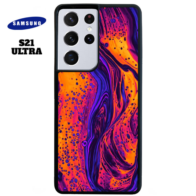 Lava Pour Phone Case Samsung Galaxy S21 Ultra Phone Case Cover