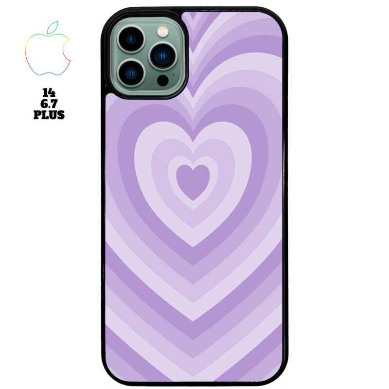 Purple Love Apple iPhone Case Apple iPhone 14 6.7 Plus Phone Case Phone Case Cover