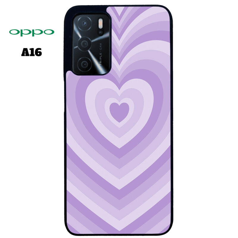 Purple Love Phone Case Oppo A16 Phone Case Cover