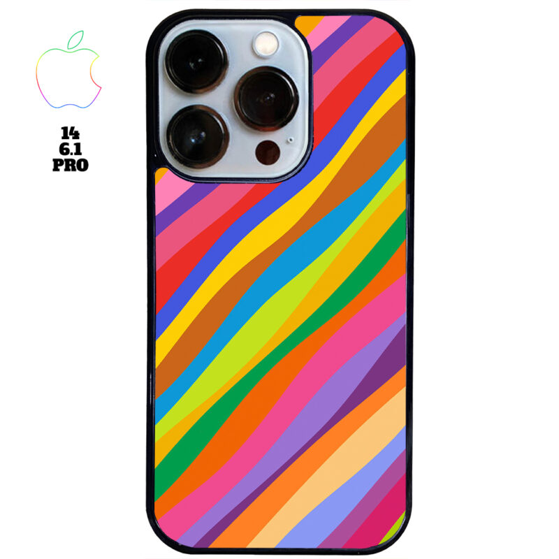 Rainbow Duck Apple iPhone Case Apple iPhone 14 6.1 Pro Phone Case Phone Case Cover