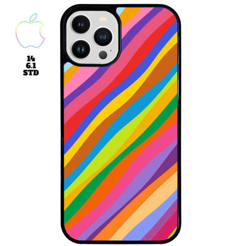 Rainbow Duck Apple iPhone Case Apple iPhone 14 6.1 STD Phone Case Phone Case Cover