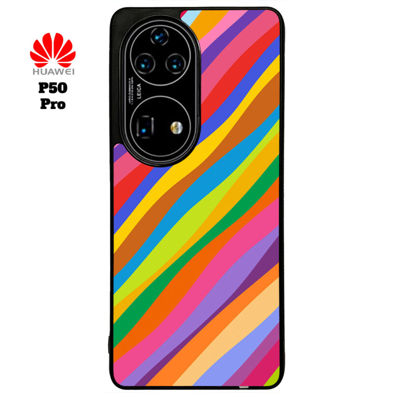 Rainbow Duck Phone Case Huawei P50 Pro Phone Case Cover