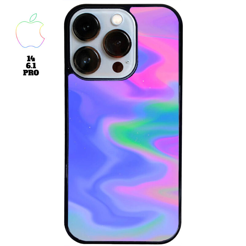 Rainbow Oil Spill Apple iPhone Case Apple iPhone 14 6.1 Pro Phone Case Phone Case Cover