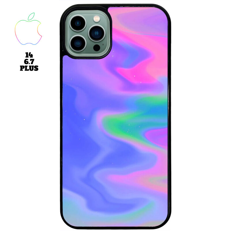Rainbow Oil Spill Apple iPhone Case Apple iPhone 14 6.7 Plus Phone Case Phone Case Cover
