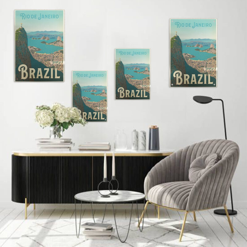 Rio De Janeiro Brazil Aluminium Sign All Sizes Cover Image Australia