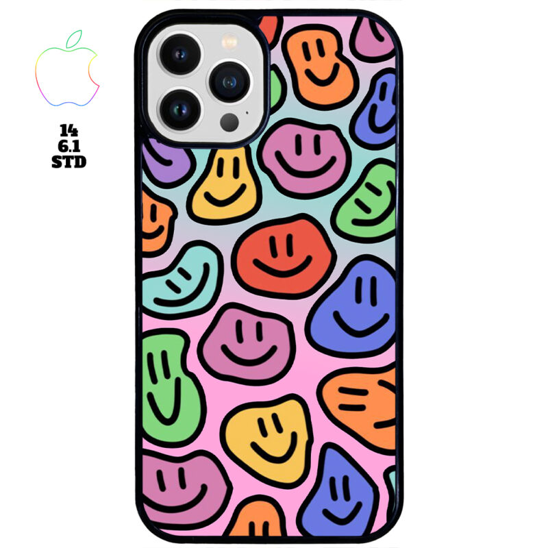 Smily Face Apple iPhone Case Apple iPhone 14 6.1 STD Phone Case Phone Case Cover