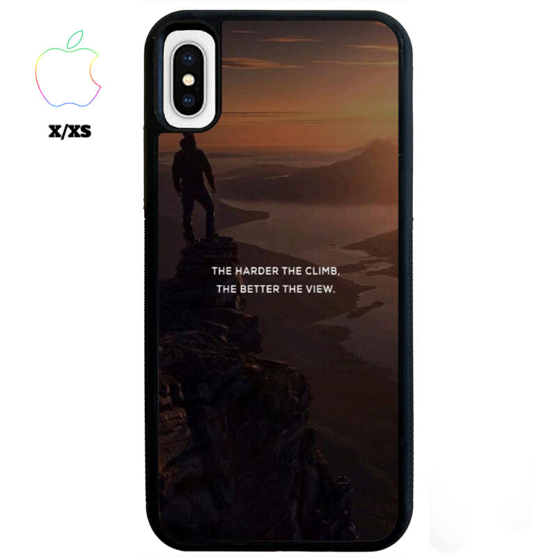 The Harder The Climb the Better The View Phone Case Apple iPhone X XS Phone Case Cover